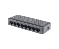 8мы портовый Ethernet коммутатор ONV-H1008ES в черном корпусе, 8*100Мб портов, 5В 1Ач, 132 55 23.9мм