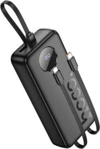 Універсальна мобільна батарея 20000 mAh, Hoco J132A "Sabio", Black, 22 Вт, 1xType-C (PD3.0) / 1xUSB (QC3.0), LED індикатор заряду