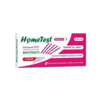 Тест на беременность HomeTest Полоса для ранней диагностики 5 шт. (7640296960904)