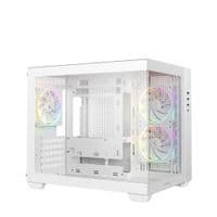 Корпус DeepCool CG330 3F белого цвета (R-CG330-WHNGM3-G) без блока питания.