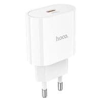 Мережевий зарядний пристрій HOCO C94A Metro single port PD20W Charger Set (Type-C to Type-C) White