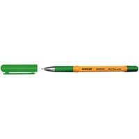 Ручка шариковая Stanger Fine point 0,7 мм, с гриппом, зеленая, 10 шт (M 0.7-18000300058)