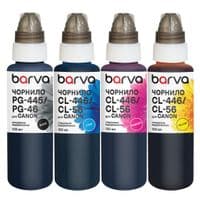 Чорнило Barva Canon PG-445BK pigm + CL-446C/M/Y 4x100 мл, special (CPG445-100-MP)