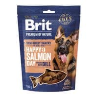 Лакомство для собак Brit Premium Semi-moist Snacks Salmon with Dill полувлажные с лососем и укропом 180 г (8595602573936)