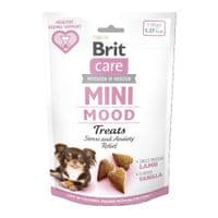 Лакомство для собак Brit Care Mini Treats Mood для малых пород против стресса ягненка, ваниль 50 г (8595602578542)