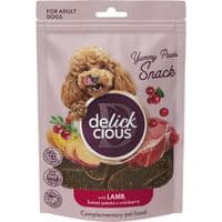 Лакомство для собак Delickcious с ягненком, бататом и клюквой 80 г (4820269147348)