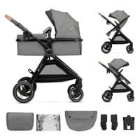 Детская коляска Kinderkraft 2 в 1, цвет Esme Grey (KSESME00GRY2000) (5902533929658)