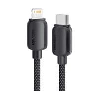 Кабель для передачи данных USB-C — Lightning, 1,0 м, 20 Вт, черный, Essager (EXCTL-WL01-P)