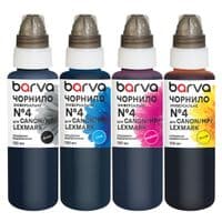 Чорнило Barva Canon/HP/Lexmark 4 4x100 мл, BK/C/M/Y, universal (CU4-100-MP)