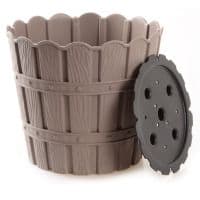 Горщик для квітів VIOLET HOUSE 1048 BAMBOO CAPPUCCINO д/квітів із дренажем 7 л. (1048 BAMBOO CAPPUCCINO 7 л.)