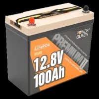 Акумуляторна батарея Power Queen LiFePO4 12.8В 100А•г Mini 1280Вт•г