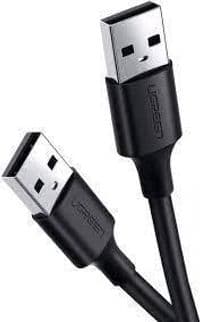 Кабель USB 2.0 AM - USB AM, 2 м, Black, Ugreen US102 (10311)