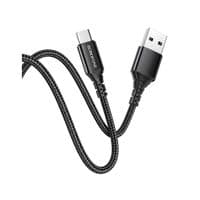 Кабель для передачи данных USB 2.0 AM — Micro 5P 1.0 м 2.4A BX54 черный BOROFONE (6931474745811)