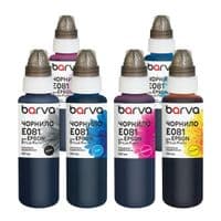 Чернила Barva Epson T048/T080/T081 6х100 мл, специально, BK/C/M/Y/LC/LM (E081-100-MP)
