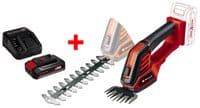 Ножницы для травы аккумуляторные Einhell GE-CG 18/100 Li Kit 18В PXC акб 1х2.5А·час 10см шаг реза 8мм 1.06кг