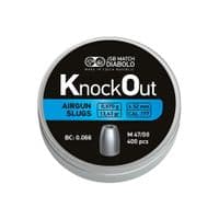 Пульки JSB Diabolo KnockOut Slugs 4,52 мм, 0,87 г, 400 шт/уп (546126-400)