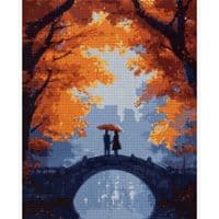 Картина по номерам Santi алмазная мозаика "Осенняя романтика", 40*50см на подрамн (956062)