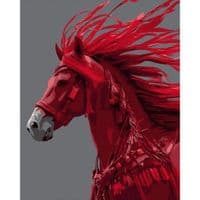 Картина по номерам Santi "Красная лошадь", 40*50см (955768)