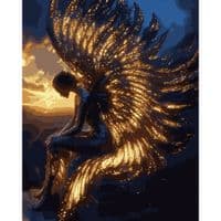Картина по номерам Santi "Ангел на рассвете", 40*50см, LED под (956654)