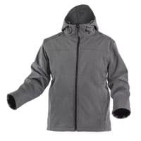 Куртка робоча Hoegert INN HT5K254-L з капюшоном SoftShell 94% поліестер/6% еластан графіт, L (52) (HT5K254-L)