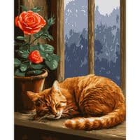 Картина по номерам Santi Сладкие сны котика 40х50 см (955757)
