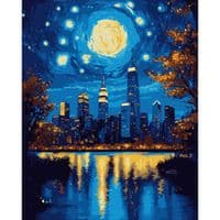 Картина по номерам Santi Волшебный город 40х50 см LED подсветка (956651)