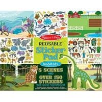 Набор для творчества Melissa&Doug многоразовые наклейки "Места обитания животных" (MD14196)