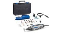 Шлифмашина шлифовально-гравировальная Dremel 4250 4250 3-45 175В 5000-35000об/мин 45 насадок + 3 приставок кейс 0.70кг