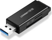 Картрідер USB Ugreen CM104, Чорний, USB 3.0 - microSD / SD (40752)