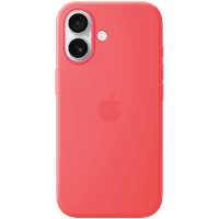 iPhone 17 Silicone Case with MagSafe - Bright Guava,Model A3558