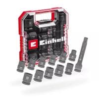 Набор ударных торцевых головок Einhell 40мм 1/2" 10-21 мм 12шт кейс 0.78кг