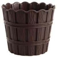 Горщик для квітів VIOLET HOUSE 1047 BAMBOO COFFEE із дренажем 5 л. (1047 BAMBOO COFFEE 5 л.)