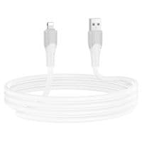 Кабель Hoco X106, Lightning-USB, 2,4A, длина 3м, White, BOX