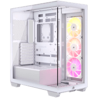 CORSAIR 3500X ARGB Mid-Tower PC Case - White