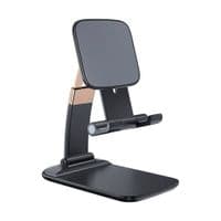 Подставка для планшета и телефона Knight Foldable Desk Mobile Phone Holder Stand (Plastic) Black Essager (EZJZM-QSSJ01)