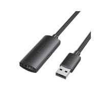 Дата кабель USB 2.0 AM/AF 25.0m Active Black Vention (CBKBS)