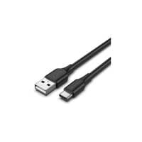 Кабель для передачи данных USB 2.0 AM — USB-C 1,5 м, 3A, нейлоновая оплетка, черный, Vention (CTFBG)