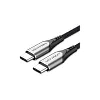 Кабель для передачи данных USB-C — USB-C 2,0 м, алюминиевый серый, Vention (TADHH)