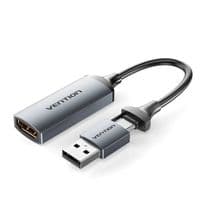 Переходник USB-C + USB-A to HDMI M 0.1m