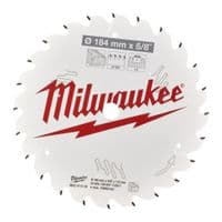 Диск бдительный Milwaukee PFTE, 184х5/8"х1,6мм, 24 зуб. (4932471378)