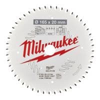 Диск бдительный Milwaukee PFTE,.165х20х2,2мм, 48 зуб. (4932471295)