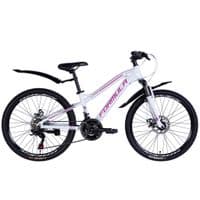 Велосипед Formula 24" BLACKWOOD DD FR рама-12,5" AL 2026 бело-розовый (OPS-FR-24-444)