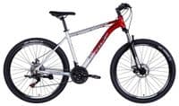 Велосипед Space 27.5" PHAETON DD FR рама-19" AL 2026 сріблясто-червоний (OPS-SP-27.5-085)