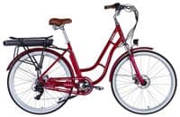 Электровелосипед Dorozhnik 28" eCORAL DD FR рама-19" 48B 13А*ч 500Вт 2026 рубиновый (ELB-D-28-117)