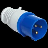 Вилка переносна UEA 013 16А 220В 2Р+Е IP44