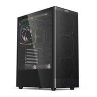 Корпус 2E GAMING Iconic V8210B без БП, 1xUSB3.0, 1х USB 2.0, 1xUSB Type-C, 4x120мм ARGB, VGA 325мм, LCS ready, контроллер с пультом, TG Side Panel, ATX, черный