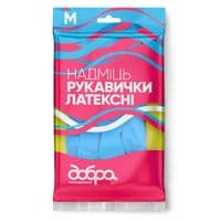 Перчатки хозяйственные Добрая Хозяйка Латексные Размер M (4820086523776)