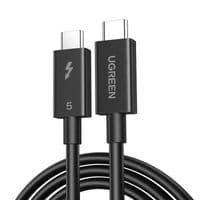 Кабель для передачи данных USB-C — USB-C 1,0 м Thunderbolt 5 240 Вт 5 А 120 Гбит/с 16/8/4K L703 черный Ugreen (45996)