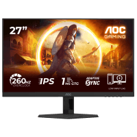 Монiтор TFT AOC 27" 27G4ZRE IPS FHD 300nit 260Hz(OC) 2*HDMI DP Black/Red