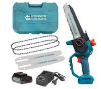 Пила ланцюгова акумуляторна Konner&Sohnen KS MCS20V-8 CASE 20В акб 1х2А·год шина 20см ЗП 1.45кг